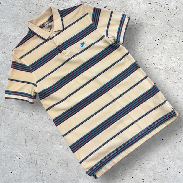 [L] 08s 나이키 스트라이프 반팔 카라티 B435