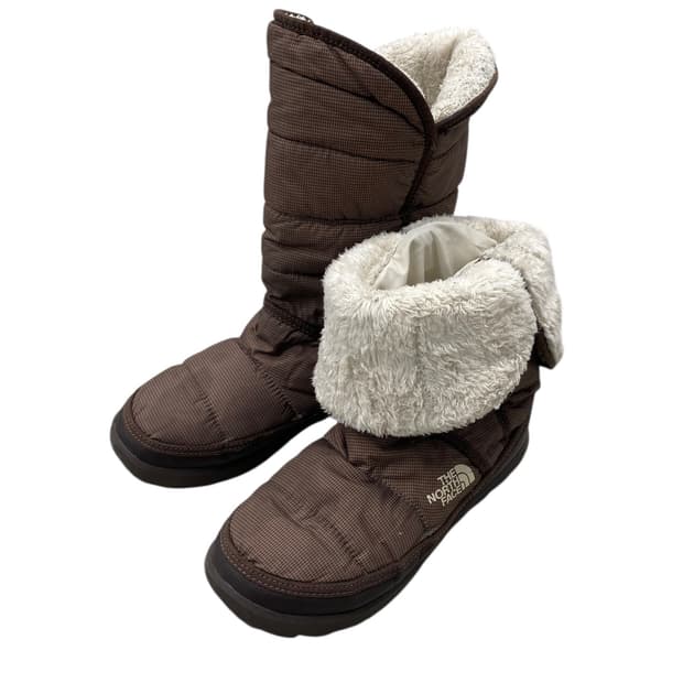 thenorthface padded fur boots