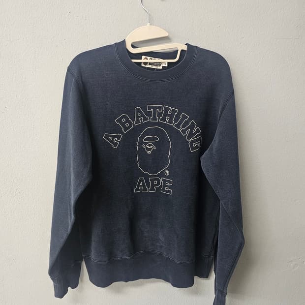 베이프 A BATHING APE 맨투맨 네이비