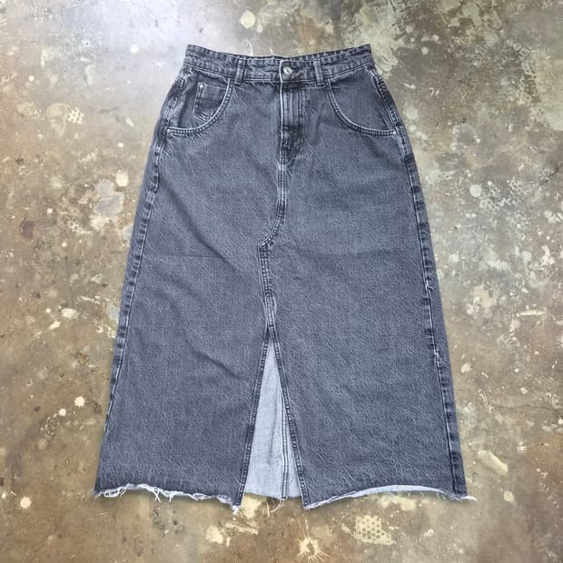 29) ZARA 자라 앞트임 데님 스커트 치마 청치마