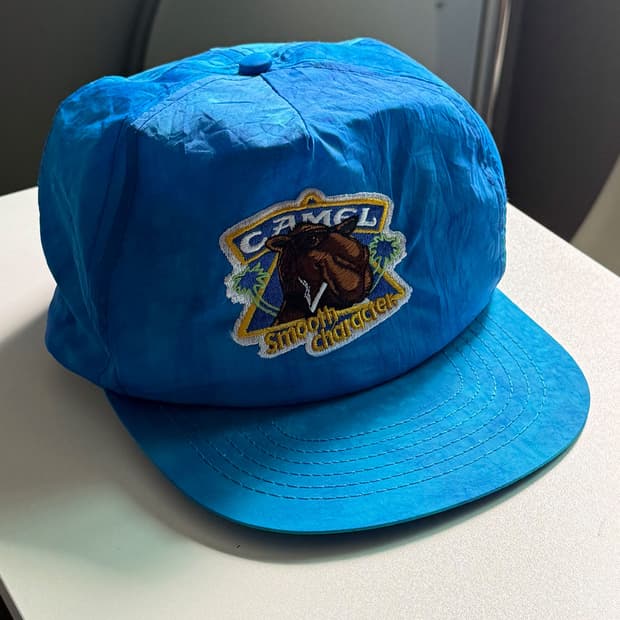 90s CAMEL 나일론 스냅백 데드스탁 프로모 캡