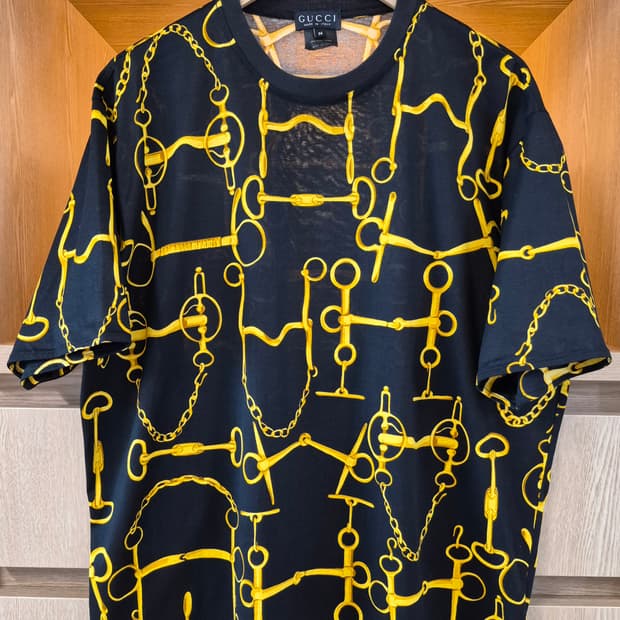 90s GUCCI by Tom Ford 'Horsebit' T-Shirt