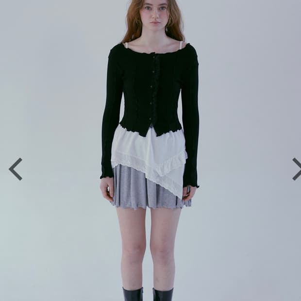 [새상품] 소프트서울 Unbalance apron lace one pie
