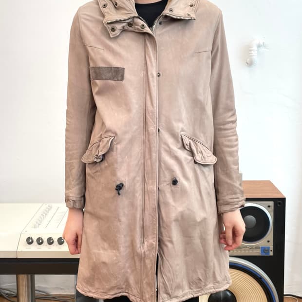 sisii 레더 피쉬테일 파카