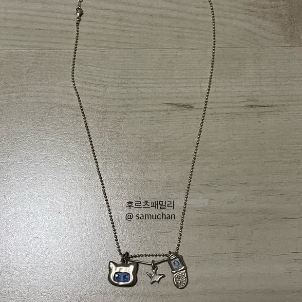 EZO 이지오 네코 charm necklace 목걸이