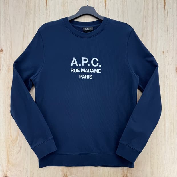 아페쎄 A.P.C 파리 네이비 맨투맨 L