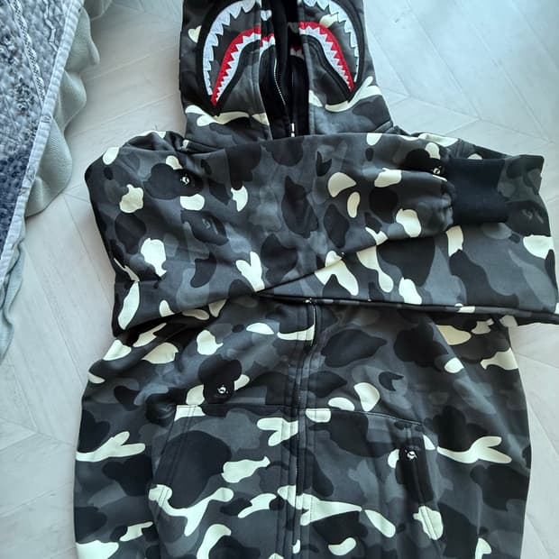 베이프 더블 샤크 후드집업