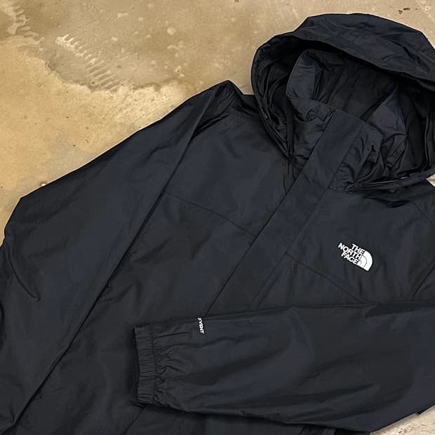 95 노스페이스 드라이벤트 블랙 후드 바람막이