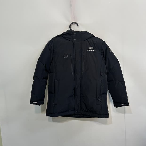 아이더 키즈 헤비 구스다운 패딩 140 한겨울 블랙