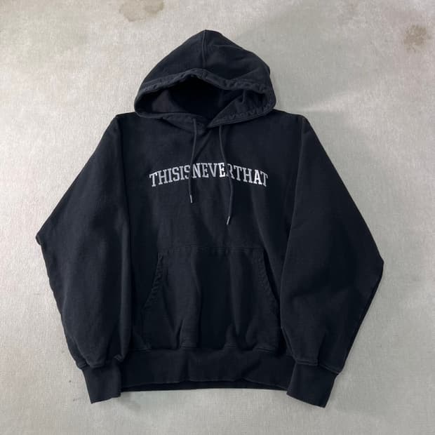 100 디스이즈네버댓 빅로고 후드티