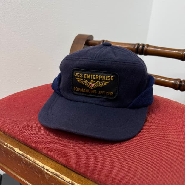 USS 엔터프라이즈 커맨딩 오피서 이어플랩 캡  