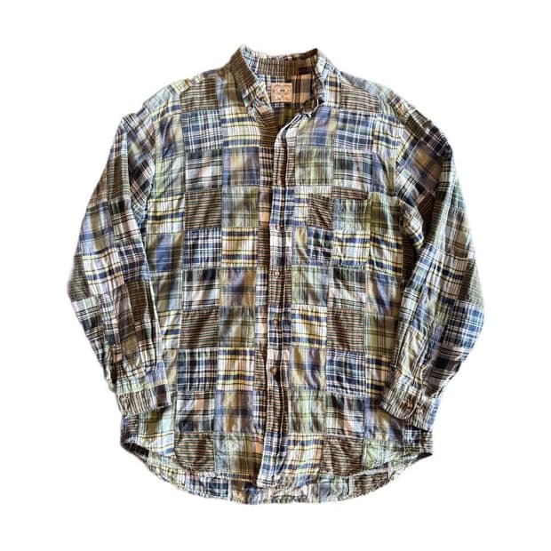 브룩스 브라더스 버튼다운 마드라스 체크셔츠