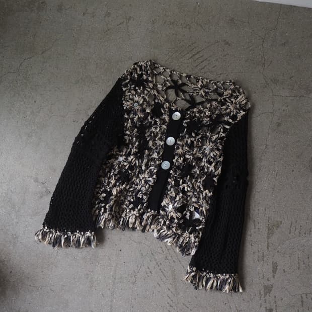 vintage crochet cardigan