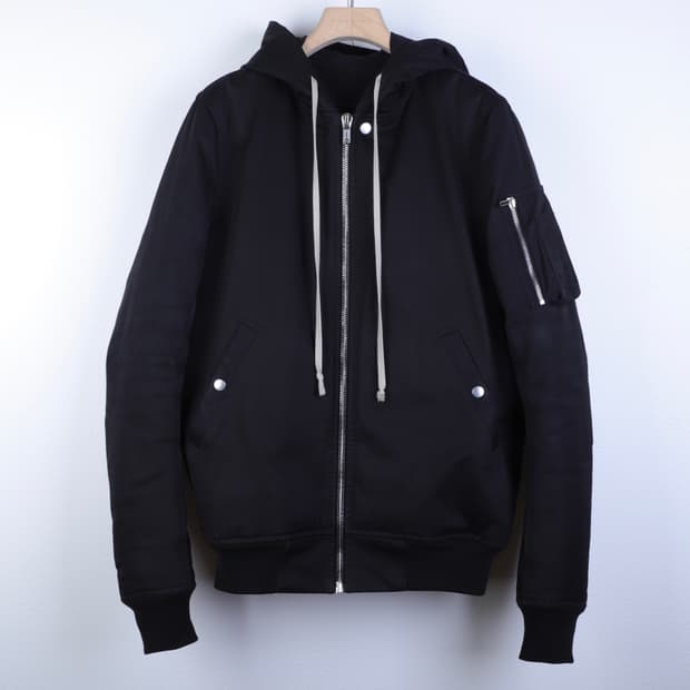 50 / Rick Owens 릭오웬스 구스 MA-1 후드 플라이트 봄버