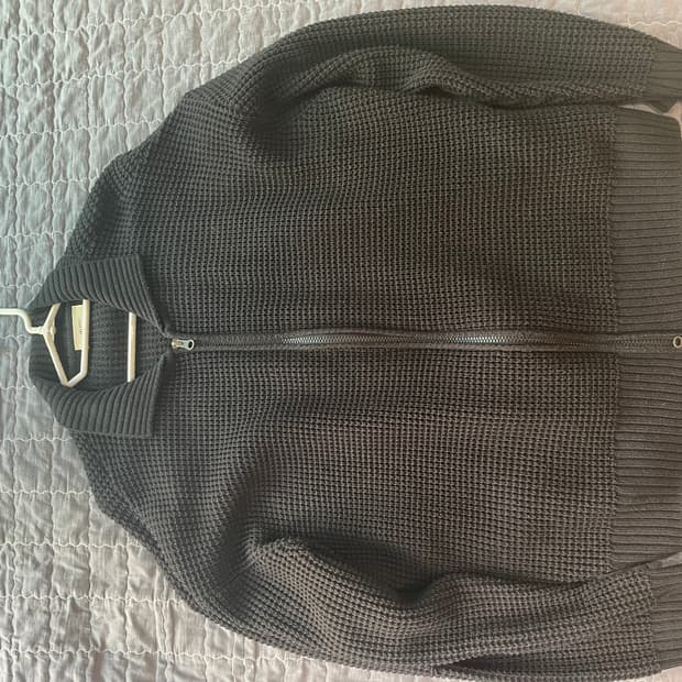 라우코하우스 블랙 니트 자켓