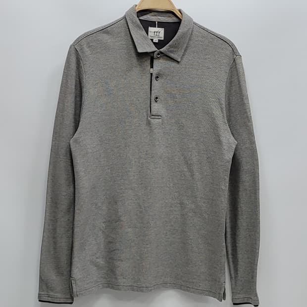 Henry Cottons 헨리코튼 긴팔 티셔츠 / 남 100 멜란지그레이