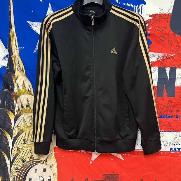 s급 아디다스 검골드 빈티지 져지트랙탑 L100