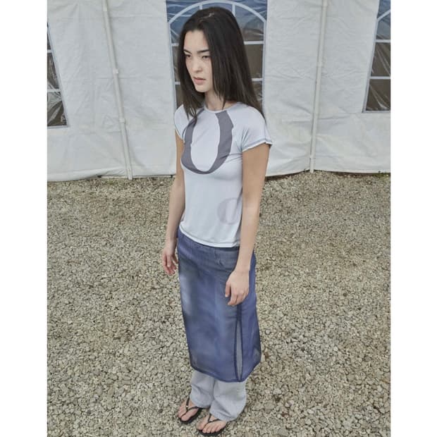 오들리워크샵 peng raglan tee grey