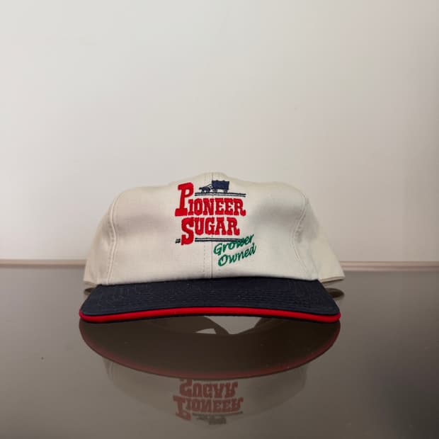 USA PIONEER SUGAR 2002 메쉬캡 빈티지 모자 베이지