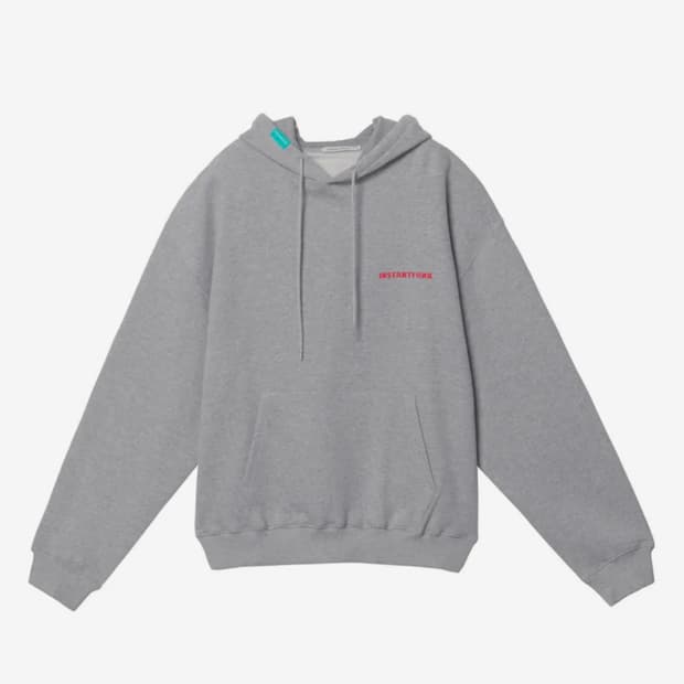 인스턴트펑크 그레이 후드티 후드집업 XL