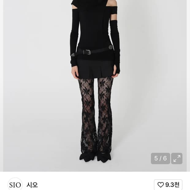 시오 카울 넥 워머 슬리브 [블랙]