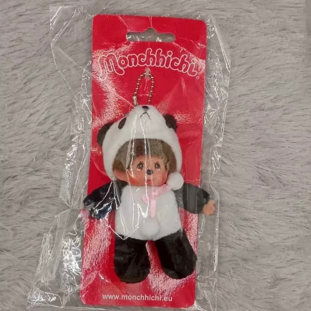 희귀 몬치치 미니 팬더 키링