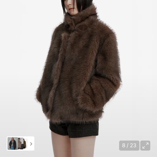 러프넥 mocha fake fur jacket s사이즈 구해요 ㅠㅠ