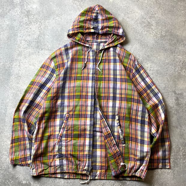[M] 5-60s Vintage Conmar Zip 멀티체크 후드집업