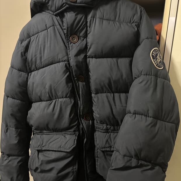 아베크롬비 패딩 M 다크네이비