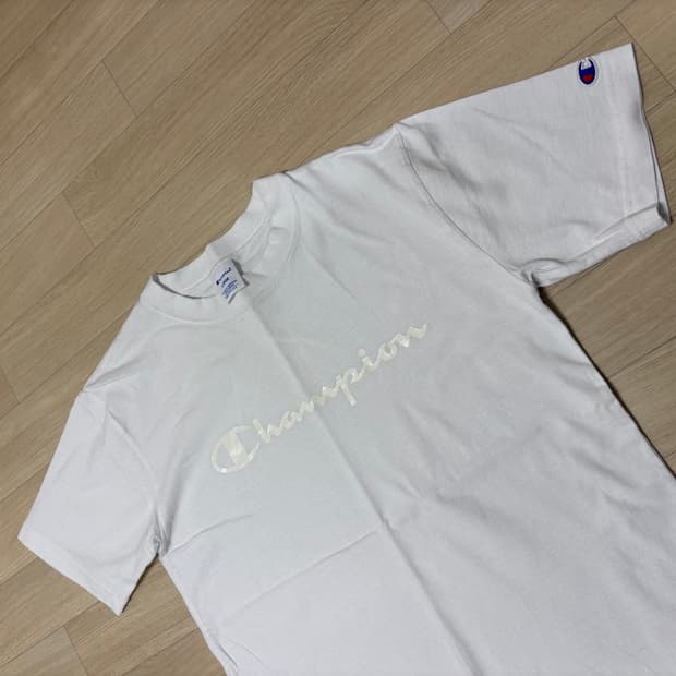 챔피온 재팬 반팔 크루넥 티셔츠 화이트