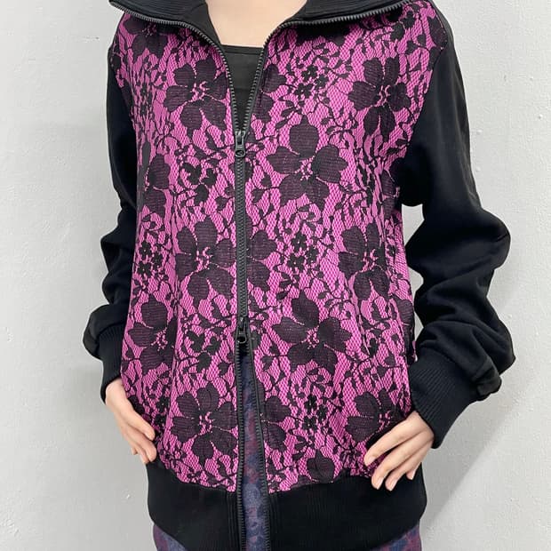 갸루 레이스 투웨이 집업