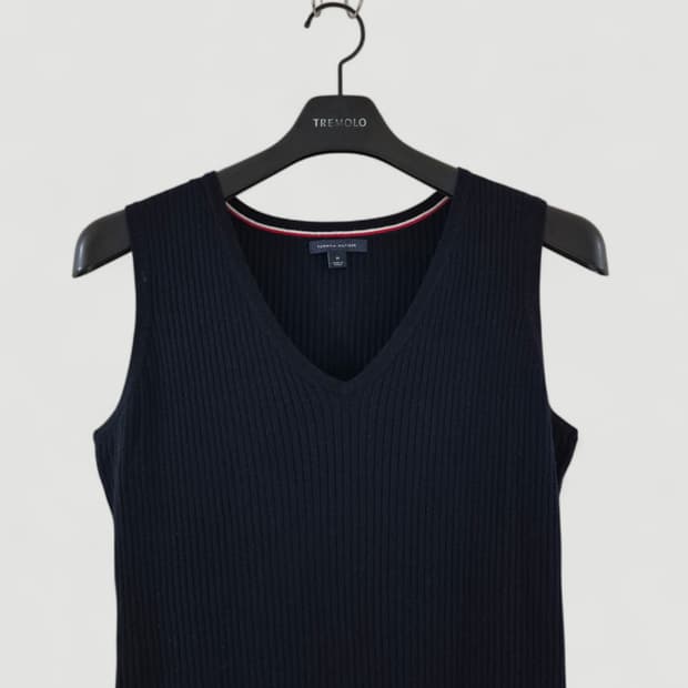 [해외M]타미힐피거 롱원피스 나시 니트