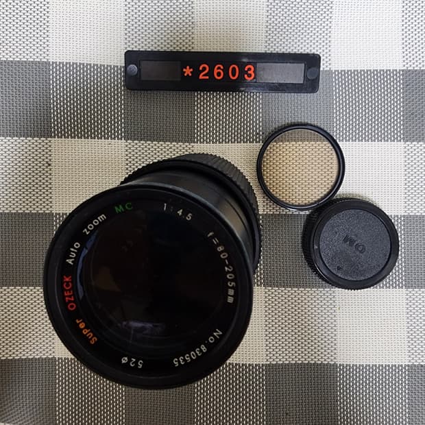 올림푸스 OM 마운트 슈퍼 OZECK 80-205mm 줌렌즈