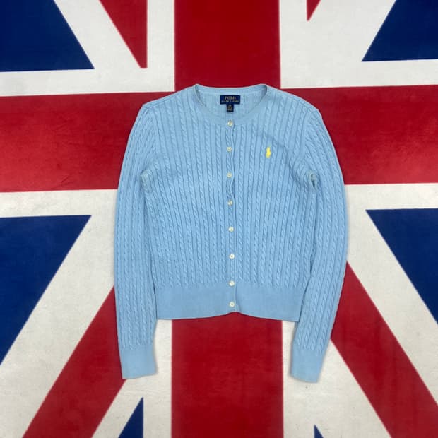 폴로 가디건 실측 여성 44-55