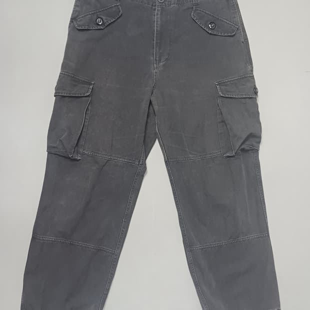 [L] 아웃스탠딩 블랙 밀리터리 카고 팬츠