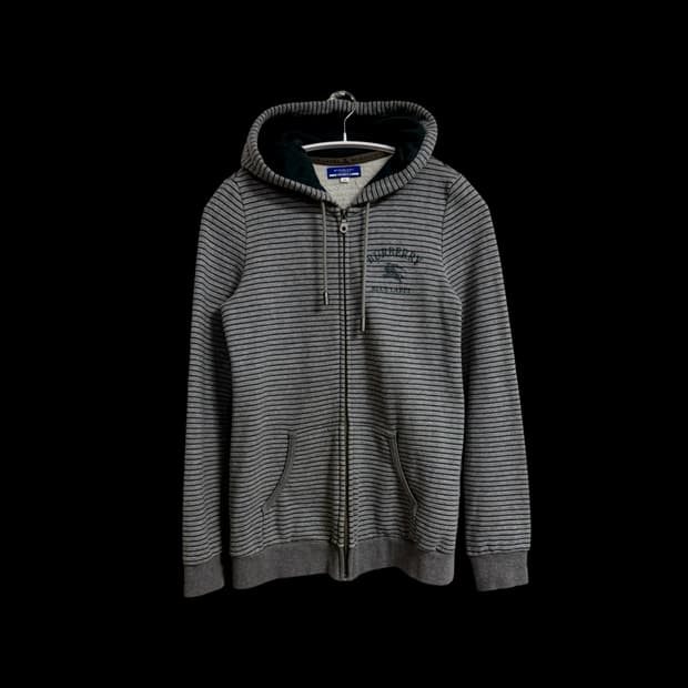 버버리 블루라벨 후드 집업