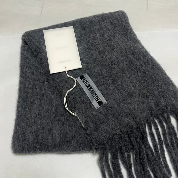 아워레가시 25fw ESTATE 알파카 머플러/그레이