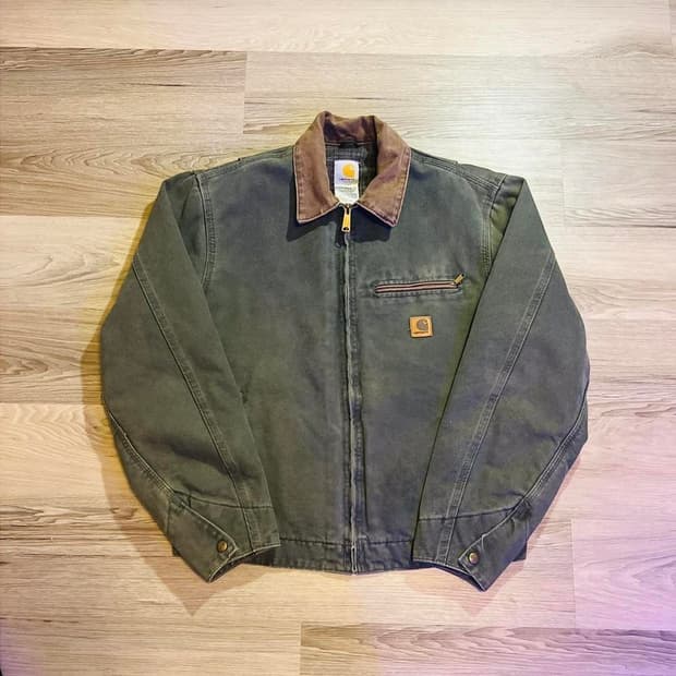 칼하트 J97 블랭킷 디트로이트 자켓 모스 그린