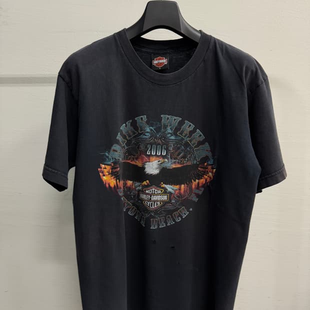 할리데이비슨 바이크위크 데이토나 플레임 이글 티셔츠