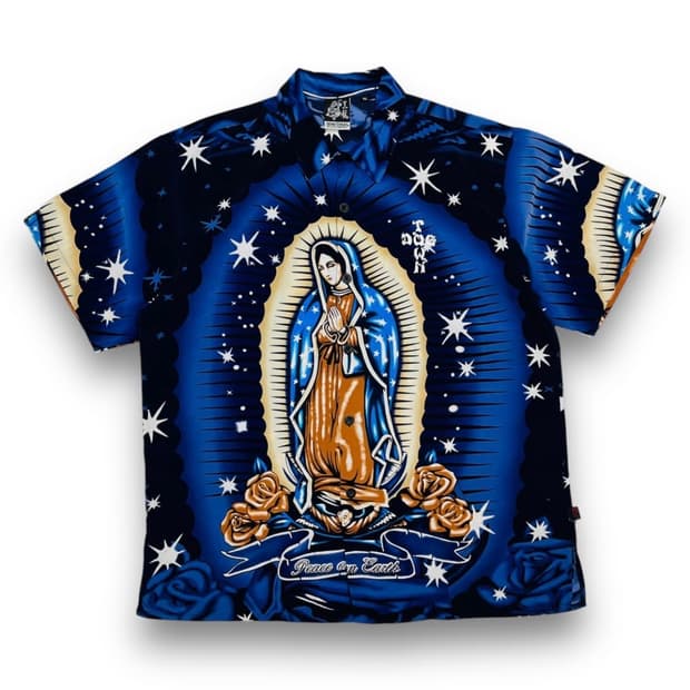 독 타운 블랙 드래곤 올드스쿨 수녀 타투 아트 반팔 셔츠