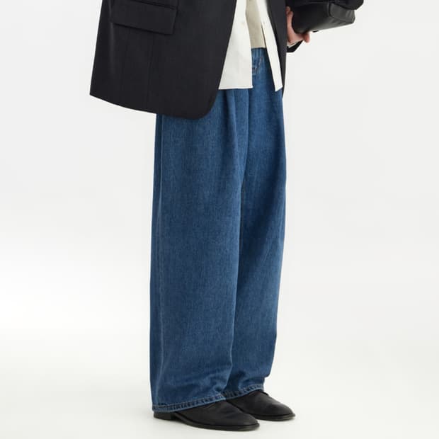 유스 스트럭쳐 와이드 데님 m