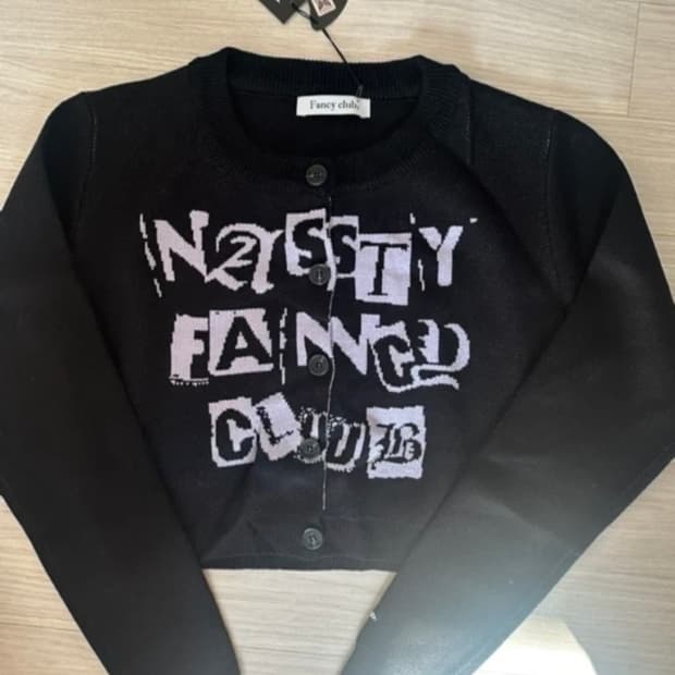 Fancy Club 블랙 가디건 팬시클럽 네스티팬시클럽