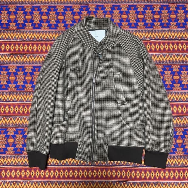 [100] 던스트 울 헤링턴 블루종 자켓