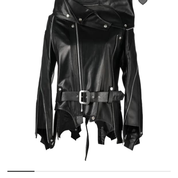 junya watanabe belted leather jacket