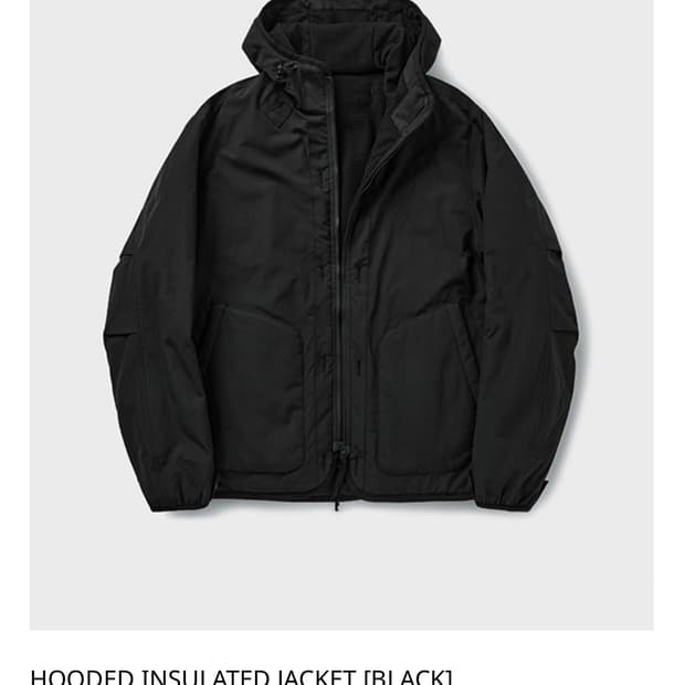 유니온블루 인슐 자켓 블랙 M