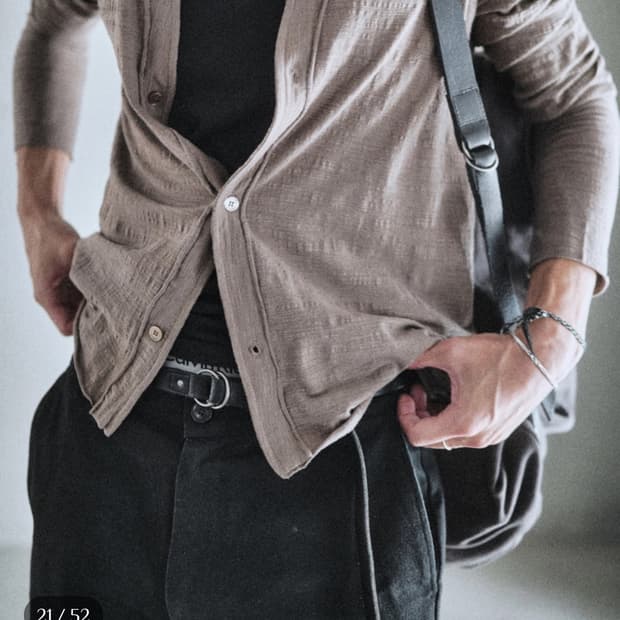 (3) 모노프리베 가디건 브라운