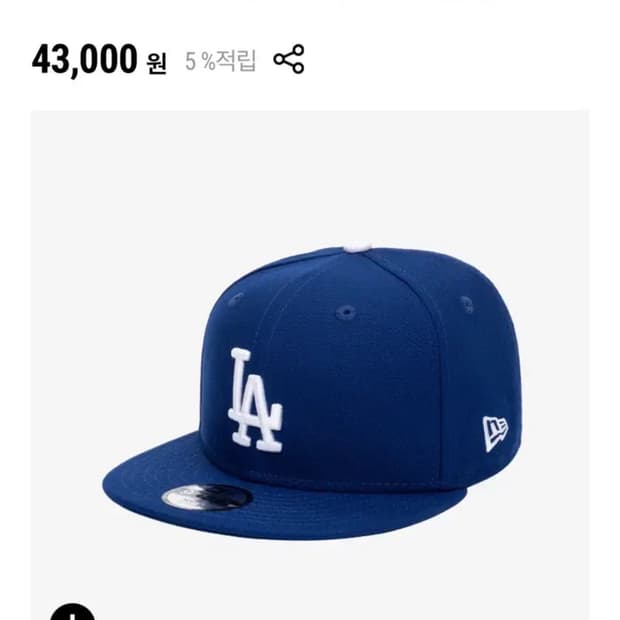 뉴에라 블루 스냅백