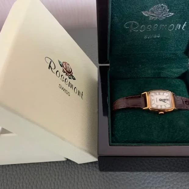 로즈몽 가죽시계 풀박스