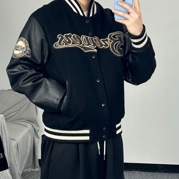 MLB 00‘s 밀워키 브루어스 바시티 자켓 M 