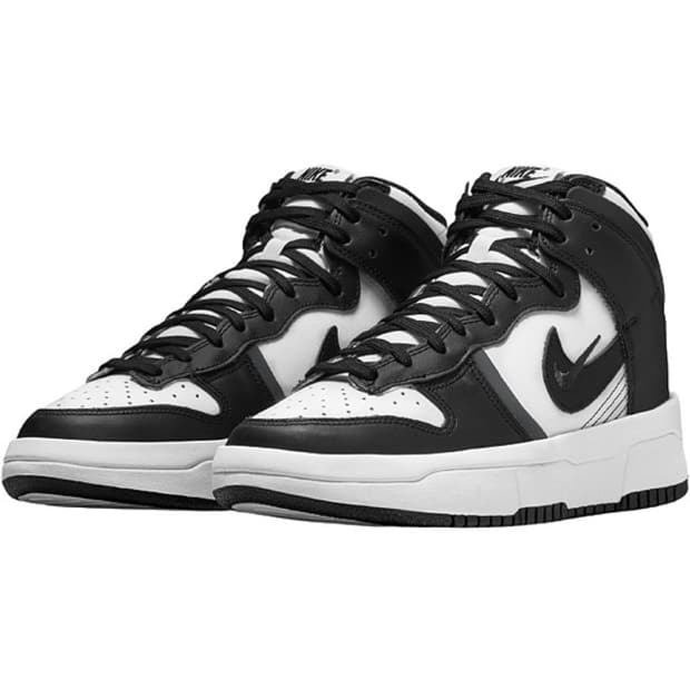 나이키 덩크 하이업 블랙/화이트 스니커즈 240